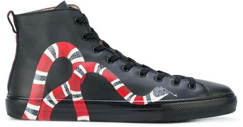 gucci high tops snake|Gucci men's shoes.